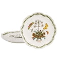 thumbnail image 2 of Portmeirion Botanic Garden Lotus Salad Plates, Set of 4 - Scalloped Rim, Butterflies Motif , 8.8" Floral Dinnerware Porcelain Dishes for Hosting, Entertainment, 2 of 6