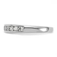 thumbnail image 3 of 14K White Gold Diamond, Lab Grown Round Ring Band Diamond VS SI, D E F, 1 2ct Channel , Size 6, 3 of 6