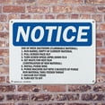 thumbnail image 4 of (2 Pack) End Of Week Shutdown (Flammable Material) OSHA Notice Sign 24 Inch X 18 Inch Plastic Sign, Weather Resistant, UV Protected for Workplace, Business, and Construction Site, Made, 4 of 8