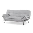 thumbnail image 4 of Serta Cannes Modern Futon with Adjustable Arms, Light Gray Upholstery, 4 of 8