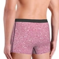 thumbnail image 4 of Rateoe Glitter Pink Mens Boxer Briefs Poly Spandex Performance Boxer Briefs Underwear Hem Boxer Briefs - Medium, 4 of 8