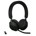 thumbnail image 2 of Jabra Evolve2 65 - USB-A MS Teams Stereo with Charging Stand - Black Wireless Headset / Music Headphones, 2 of 7