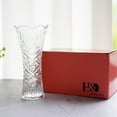 thumbnail image 2 of H&D HYALINE & DORA Clear Glass Flower Vase,Thickened Crystal Glass Vase for Flowers & Decor,Sunflower Design- 7.6" x3.5", 2 of 5