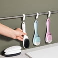 thumbnail image 4 of Long Handle Scrub Brush for Carpet, Bathroom, and Grout Cleaning, Soft Bristles,Grip, Hanging Hole for Storage, 1 Count, 4 of 5