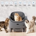 thumbnail image 2 of Automatic Self-Cleaning Cat Litter Box with App Control – Large Open-Top Design – 360° Safety Sensors – Odor Isolation – Health Tracking – Spacious Waste Bin, 2 of 9