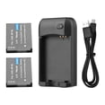 thumbnail image 1 of Cargador de baterías Andoer NP-6L con 2 baterías de 3,7 V y 700 mAh, 1 of 8