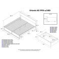 thumbnail image 4 of Leo & Lacey Urban King Storage Platform Bed in Caramel, 4 of 4