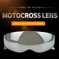 thumbnail image 2 of Replacement PC Lens for Scorpion EXO Retro Helmets - Silver Anti-UV Anti-Fog Anti-Scratch Visor, Windproof Rainproof Sunlight Protection, Easy Install Flip-Up Motorcycle Helmet Eye Shield, Durable, 2 of 4
