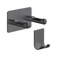 thumbnail image 2 of ruzhgo Punch-Free Hair Dryer Holder Aluminum Wall Hair Dryer Rack Mount Bracket Hanging Rack Storage Shelf For Hair Dryer, 2 of 9