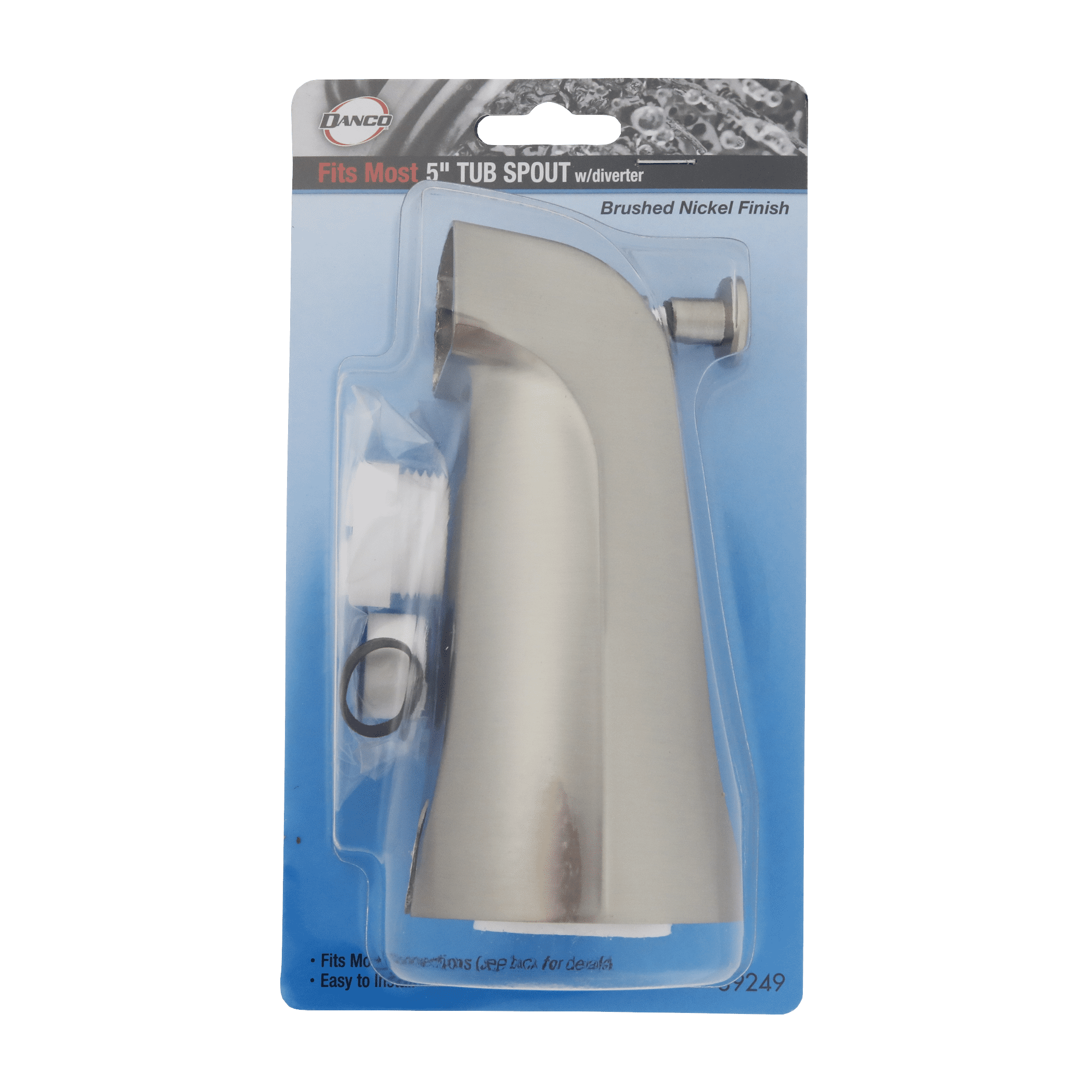 Danco Universal Bathroom Tub Spout with Diverter in Brushed Nickel (89249)