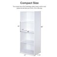 thumbnail image 3 of Multi-functional 4 Tier Open Shelf Bookcase Storage Display Cabinet White, 3 of 7