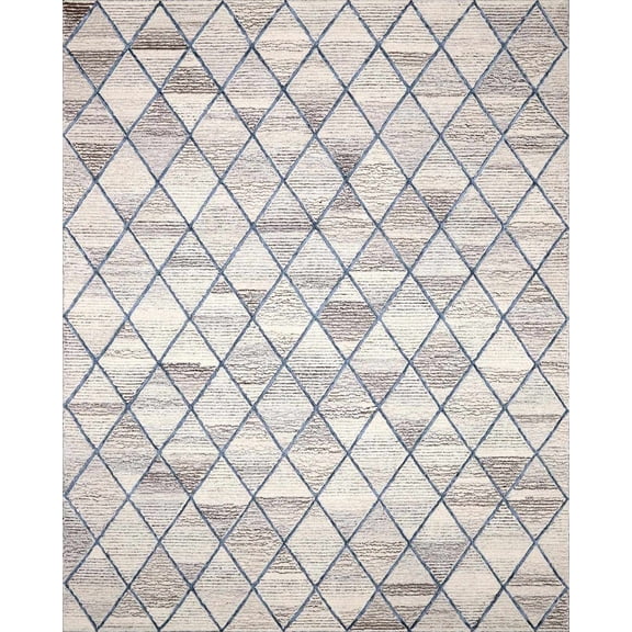 BoutiqueRugs Mattapoisett Contemporary Area Rug - Taupe, Dark Brown, Beige - 2' x 3'