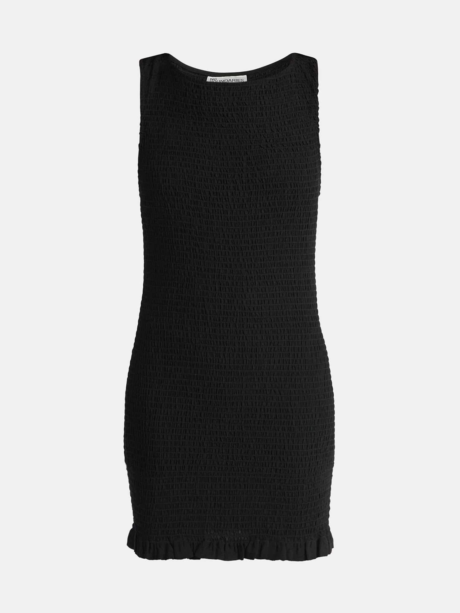 No Boundaries Sleeveless Smocked Mini Dress, Women's Sizes XXS-XXL