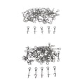 thumbnail image 1 of Clips de Pesca Sunnimix de Acero Inoxidable 100 Unids con Broche de Presión, 1 of 7
