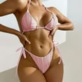thumbnail image 1 of Neinkie Bikini String Sexy pour Femmes, Bas Triangle à Nouer sur les Deux Côtés, 1 of 7