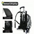 thumbnail image 6 of IvyH Rolling Backpack,Large Graffiti Cute Wheeled Backpacks Waterproof School Bag, 6 of 7