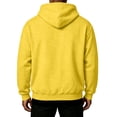 thumbnail image 3 of Mens Solid Hoodie Long Sleeves Casual Pullover Hooded Sweatshirt with Kangaroo Pocket Cozy Tall Hoodies for Men, 3 of 4