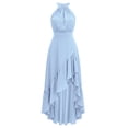 thumbnail image 5 of YuXingFu Loose Cotton Casual Dresses Women Maxi Halter Plus Size Womens Dress Sleeveless Loose Fit Long Casual Summer Light Blue L, 5 of 8