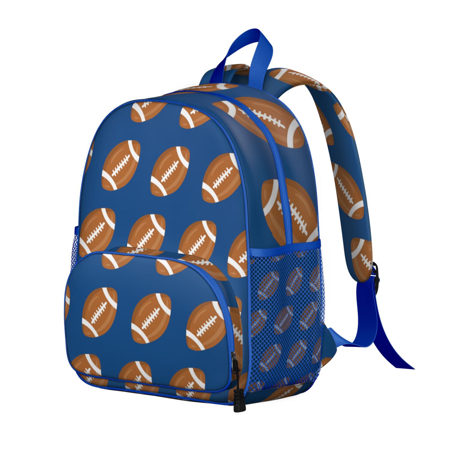 Breathable Padded Backpack for Kids - Spine-Friendly, Waterproof with Prints for Baseball and Basketball