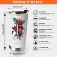 thumbnail image 2 of 20oz Insulated Tumbler Personalized with Initial 'I' and Floral Artwork, Stainless Coffee Mug, Custom Drinkware Idea for Birthday, Wedding, for Mom, Sisters, Close Friends, 2 of 6