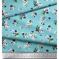 thumbnail image 2 of Soimoi Poly Georgette Fabric Leaves & Floral Artistic Print Fabric by The Yard 42 Inch Wide, 2 of 3