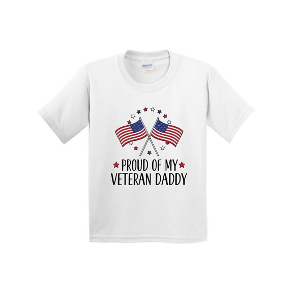 Inktastic Military Veteran Daddy Proud Son Daughter Youth T-Shirt