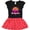 Black & Red with Polka Dots, variant on Inktastic Summer Enjoy the Sunshine St. Augustine Florida in Pink Gift Toddler Girl Dress