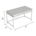 thumbnail image 4 of Safdie & Co. Bureau 49L Bois Brun Récupéré 2 Tirroirs Métal Noir, 4 of 4