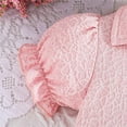thumbnail image 6 of Piuwrlz Skirt and Jacket Set Girls Mesh Dress Set Short Sleeved Bow-knot Solid Color Printed Skirts Suits Pink Size 9 Months, 6 of 8