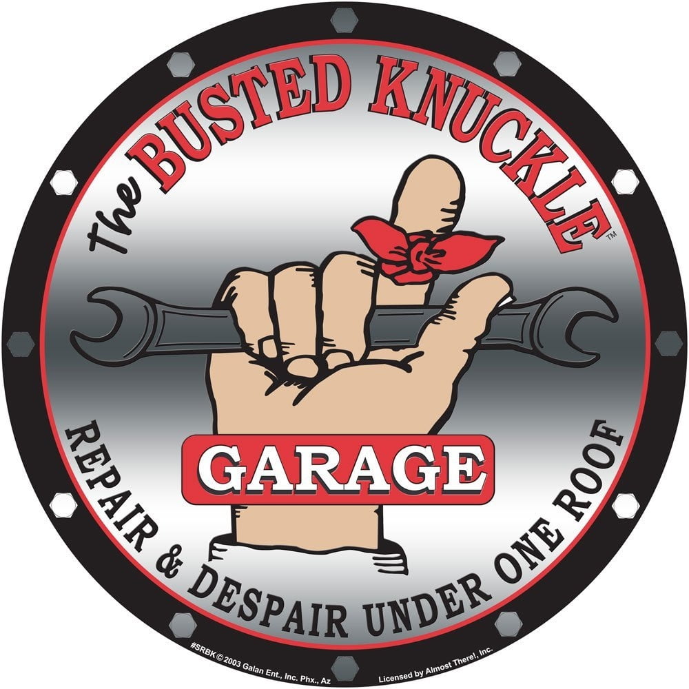 Busted Knuckle Garage BKGSRBK Logo Sign