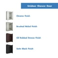 thumbnail image 5 of DreamLine Unidoor 36-37 in. W x 72 in. H Frameless Hinged Shower Door in Chrome, 5 of 9