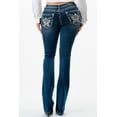 thumbnail image 3 of Grace in LA Mid Rise Embroidered Embellished Cotton Jeans, (Women's), 3 of 3