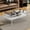 White, variant on Rectangle Coffee Table with Gray Tempered Glass Top and golden Legs, Modern Table for Living Room