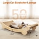 thumbnail image 2 of Almohadilla para rascar gatos ORDORA, extra grande, 80 cm, con cama, 2 of 6