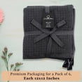 thumbnail image 5 of DishCloths Kitchen|Waffle Terry Check Weave Hand Towels| 12x12  Dish Rags Washing Scrub Cleaning Dishes|Dish Bar Mop Towels Hand Wipes|Spring Easter Basket Decor|6 Pc Set-Grey, 5 of 7