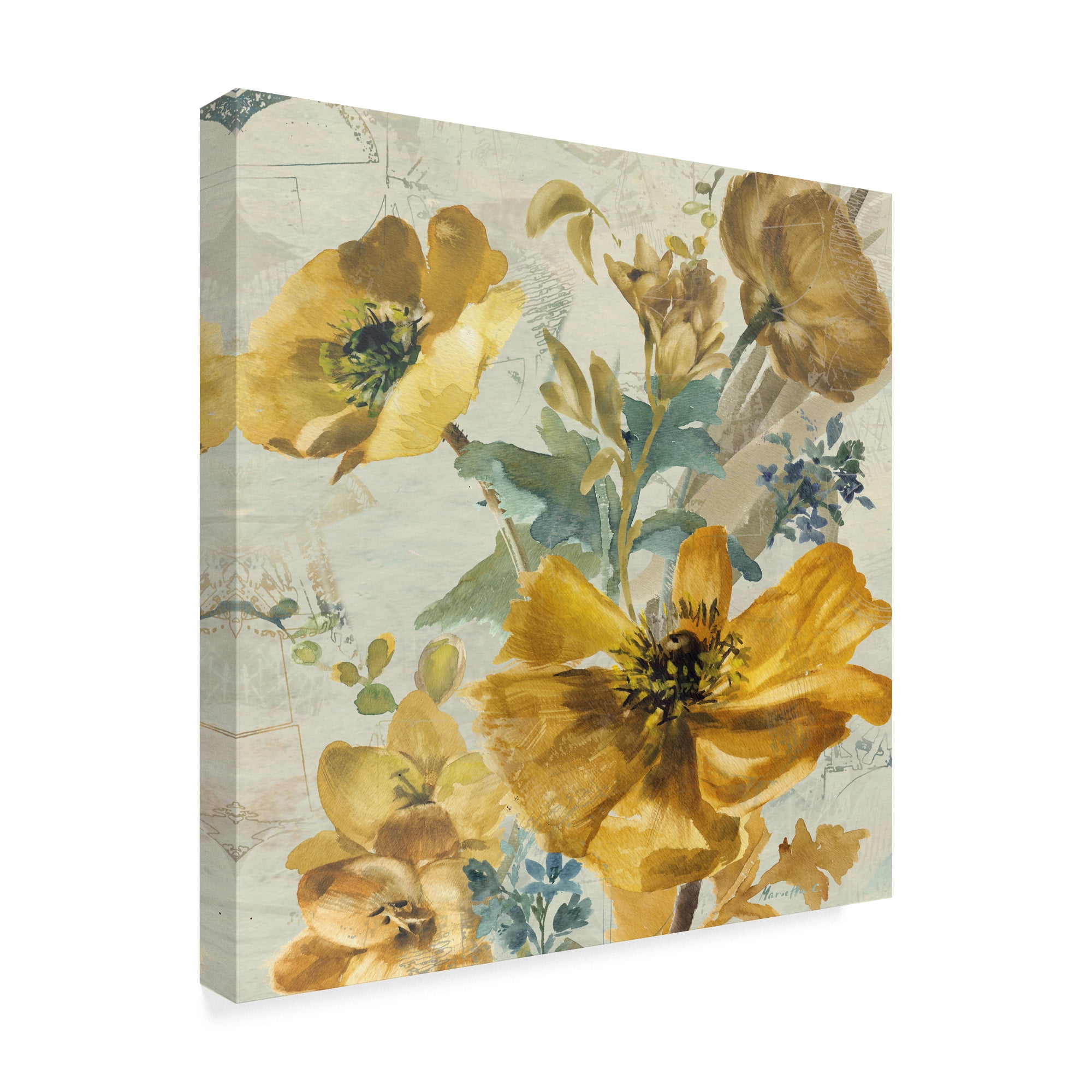Trademark Fine Art 'Wildflowers Bouquet 1' Canvas Art by Marietta Cohen Art And Design