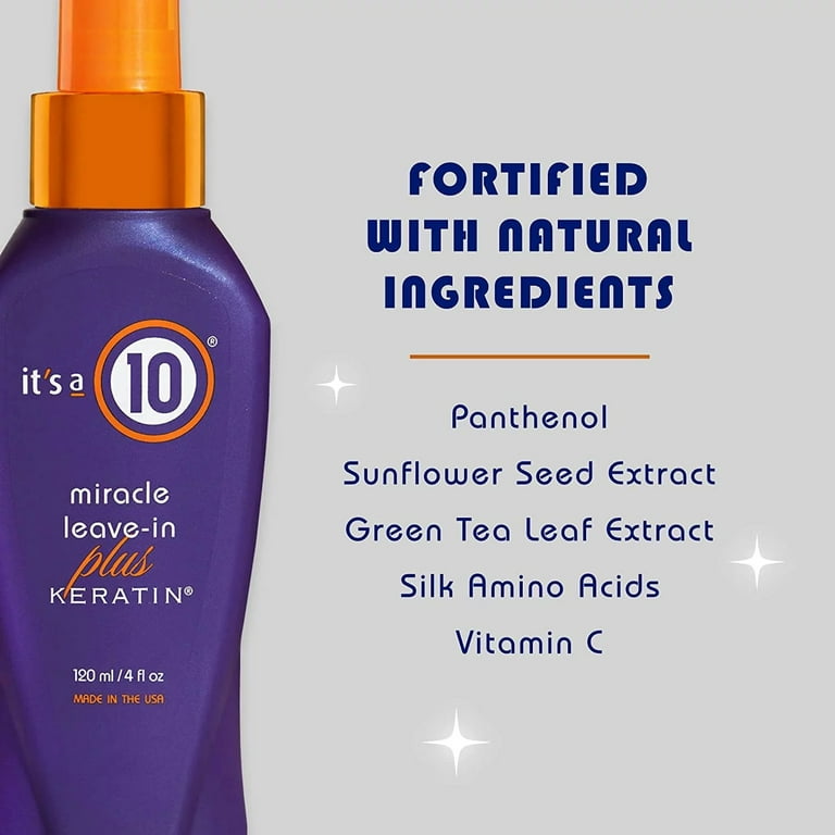 It's a 10 leave on sale in conditioner plus keratin