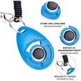 thumbnail image 4 of Paquete de 3 Clicker de entrenamiento para perros con correa para la muñeca, Clicker para mascotas para entrenamiento de perros Clicker para entrenar cachorros Clicker Trainer, Clicker de en, 4 of 5