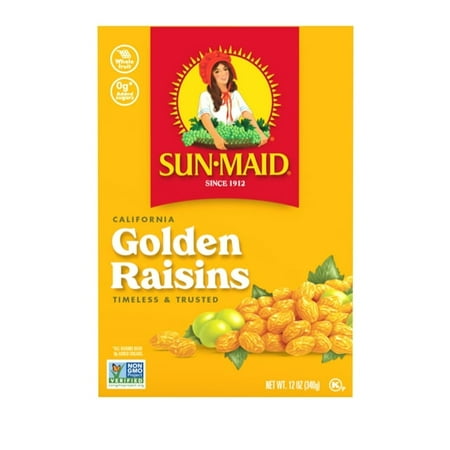 Sun-Maid® California Golden Raisins 12oz Bag in a Box - 4 Pack