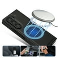 thumbnail image 6 of Magnetic for Samsung Galaxy Z Fold 5 PU Leather Case, [Compatible with Mag-Safe] PU Leather Hard PC Shell Slim Durable Shockproof Protective Phone Case Cover for Samsung Galaxy Z Fold 5, Black, 6 of 9