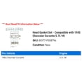 thumbnail image 2 of Head Gasket Set - Compatible with 1985 Chevy Corvette 5.7L V8, 2 of 2