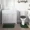 Dark Gray, variant on GHL Chenille 3 Piece Bath Rug Set with Contour Mat & Toilet Lid Cover, Rubber Backing