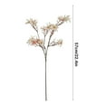 thumbnail image 3 of Nrmrqz Mandarin Orchid Violet Artificial Flowers - 1Pcs Realistic Silk Flowers Bouquet for Home Decor, Wedding, Table Arrangement - 22.44" Tall - White, Gold, Yellow, Light Blue, Pink Options, 3 of 6