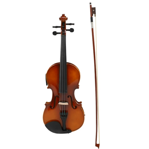 Violin Strings 4/4 Full Set, Retro Color Solid Wood Violin For