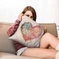 thumbnail image 7 of Valentines Decor Colorful Love Heart Throw Pillow Covers 18 X 18 Inch, Set Of 2, Linen Study Sofa Cushion Cover Indoor Living Room Home Decor, 7 of 7