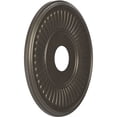 thumbnail image 2 of Ekena Millwork 16"OD x 3 1/2"ID x 1"P Berkshire Thermoformed PVC Ceiling Medallion (Fits Canopies up to 7"), Universal Aged Metallic Weathered Steel, 2 of 10
