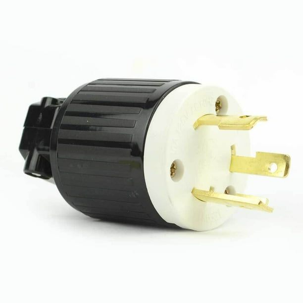 Male Twist Lock Electrical Plug 3 Wire, 30 Amps, 125V, NEMA L530P