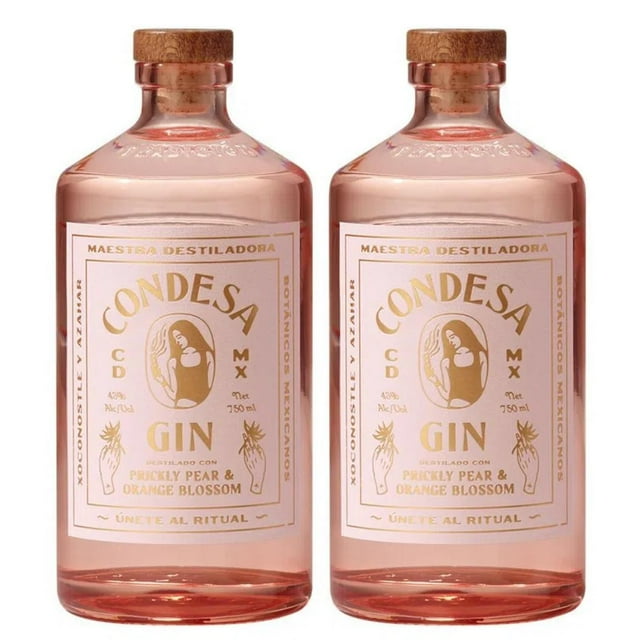 Pack de 2 Ginebra Condesa Rosa 750 ml Rosa
