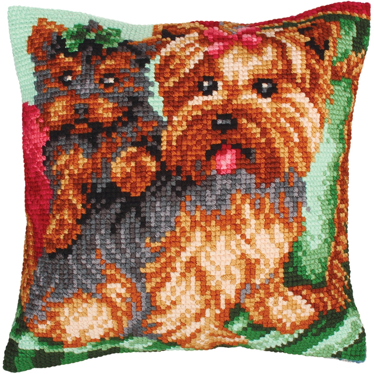 Collection D Art Stamped Needlepoint Cushion Kit 40cm X 40cm