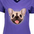 thumbnail image 4 of Inktastic French Bulldog Dog Women's V-Neck T-Shirt, 4 of 5